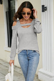 Cutout Cold-Shoulder Top