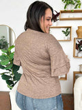 V-Neck Half Sleeve Blouse