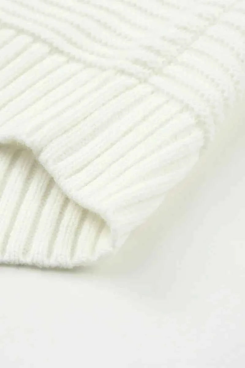 Color Block Round Neck Long Sleeve Sweater
