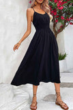 Perfee Spaghetti Strap Scoop Neck Midi Dress