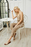 V-Neck Spaghetti Strap Sleeveless Jumpsuit