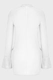 Mock Neck Long Sleeve Mini Dress