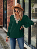 V-Neck Long Sleeve Blouse