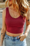 Scoop Neck Wide Strap Tank