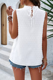 Devine Swiss Dot Round Neck Tank