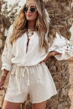 Embroidered Button Down Long Sleeve Shirt