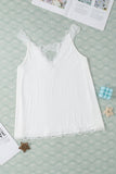 Lace Detail V-Neck Tank