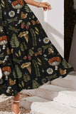 FAM-FAM Tiered Printed Square Neck Cami Dress