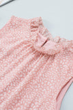 Frill Printed Round Neck Tank