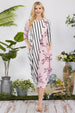 Mauve Floral/Stripe