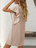 Mandy Ruffled Round Neck Short Sleeve Dress