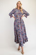 Navy Paisley