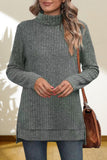 Turtleneck High Low Top