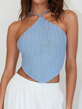 Tie Back Sleeveless Tank Top