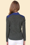Two-Tone Spliced Shirt