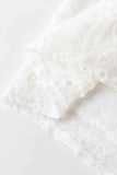Eyelet Frill Short Sleeve Blouse
