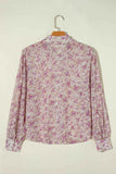 Printed Collared Neck Long Sleeve Shirt