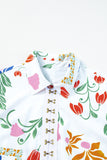 Pocketed Printed Half Sleeve Romper