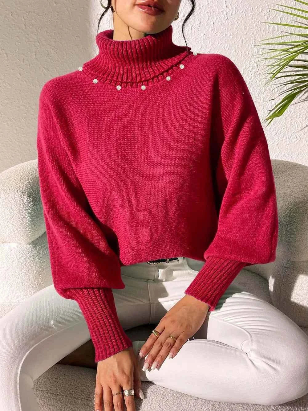 Turtleneck Long Sleeve Sweater