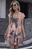 Ivy Lane Tie-Dye Ruffle Hem Dress