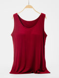 Scoop Neck Wide Strap Tank