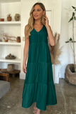FAM-FAM V-Neck Sleeveless Midi Tiered Dress