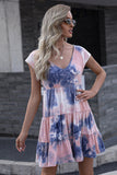 Ivy Lane Tie-Dye Ruffle Hem Dress