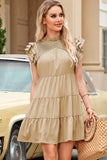 Cap Sleeve Tiered Mini Dress