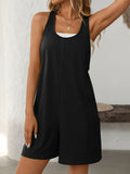 Mandy Pocketed Racerback Wide Strap Romper