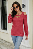 Cutout Cold-Shoulder Top