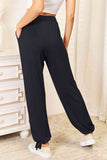 Basic Bae Full Size Soft Rayon Drawstring Waist Pants with Pockets elegancydose