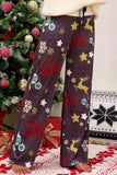 Christmas Straight Leg Pants elegancydose