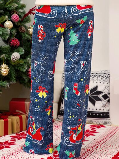 Christmas Straight Leg Pants elegancydose