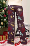 Christmas Straight Leg Pants elegancydose