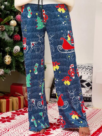 Christmas Straight Leg Pants elegancydose