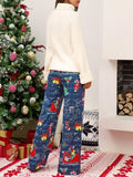 Christmas Straight Leg Pants elegancydose