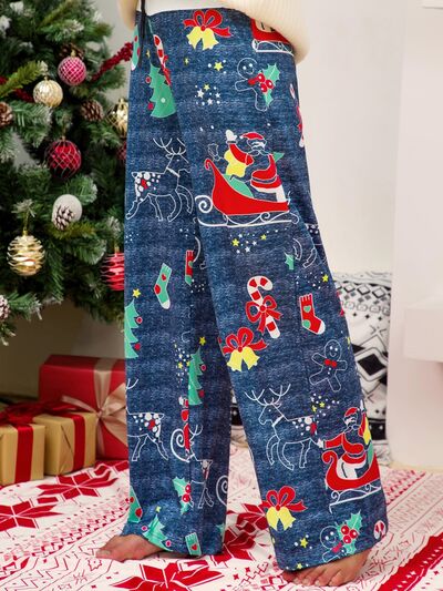 Christmas Straight Leg Pants elegancydose
