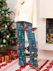Christmas Straight Leg Pants elegancydose