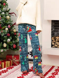 Christmas Straight Leg Pants elegancydose