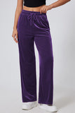 Drawstring Elastic Waist Straight Leg Pants elegancydose