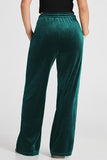 Drawstring Elastic Waist Straight Leg Pants elegancydose