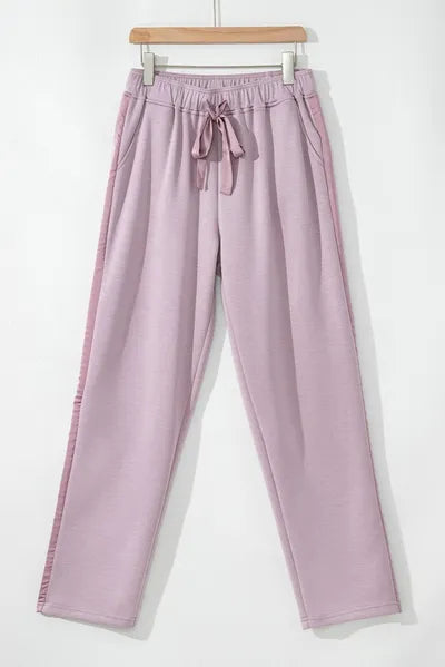 Drawstring Pants with Pockets elegancydose