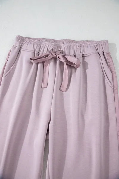Drawstring Pants with Pockets elegancydose
