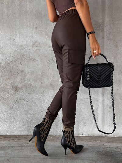 Drawstring Pants with Pockets elegancydose