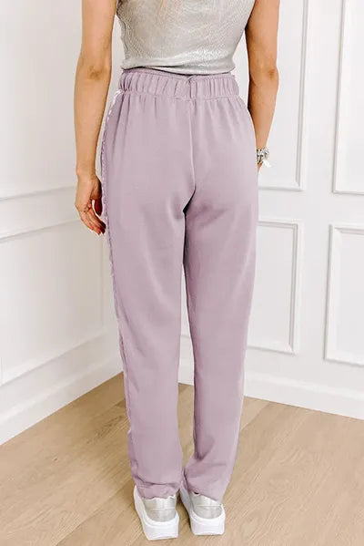 Drawstring Pants with Pockets elegancydose