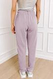 Drawstring Pants with Pockets elegancydose