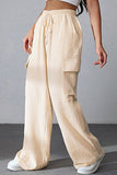 Drawstring Pocketed Wide Leg Pants elegancydose