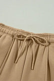 Drawstring Wide Leg Pants with Pockets elegancydose