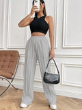 Drawstring Wide Leg Pants with Pockets elegancydose