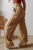Drawstring Wide Leg Pants with Pockets elegancydose